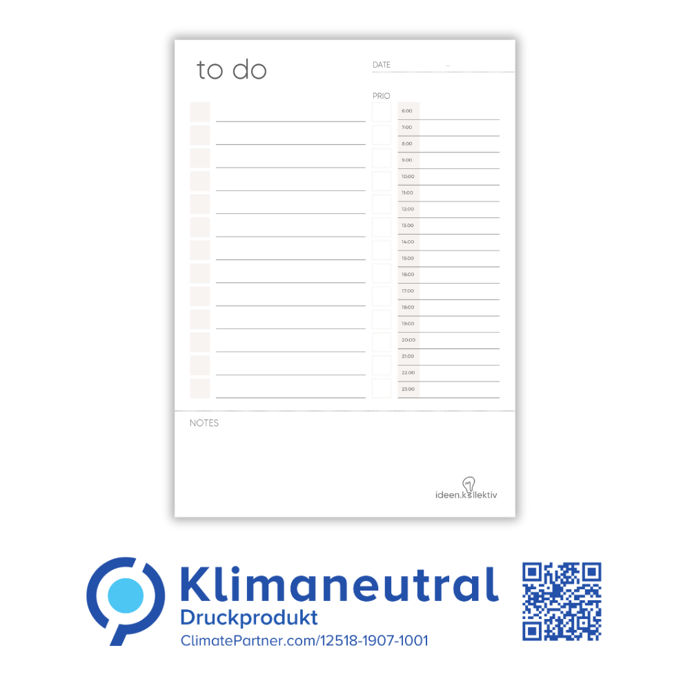 Aufgabenliste - mit Zeitplan (100 Blätter, A5)