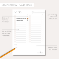 Thumbnail for To-do list - without schedule (100 sheets, A5)