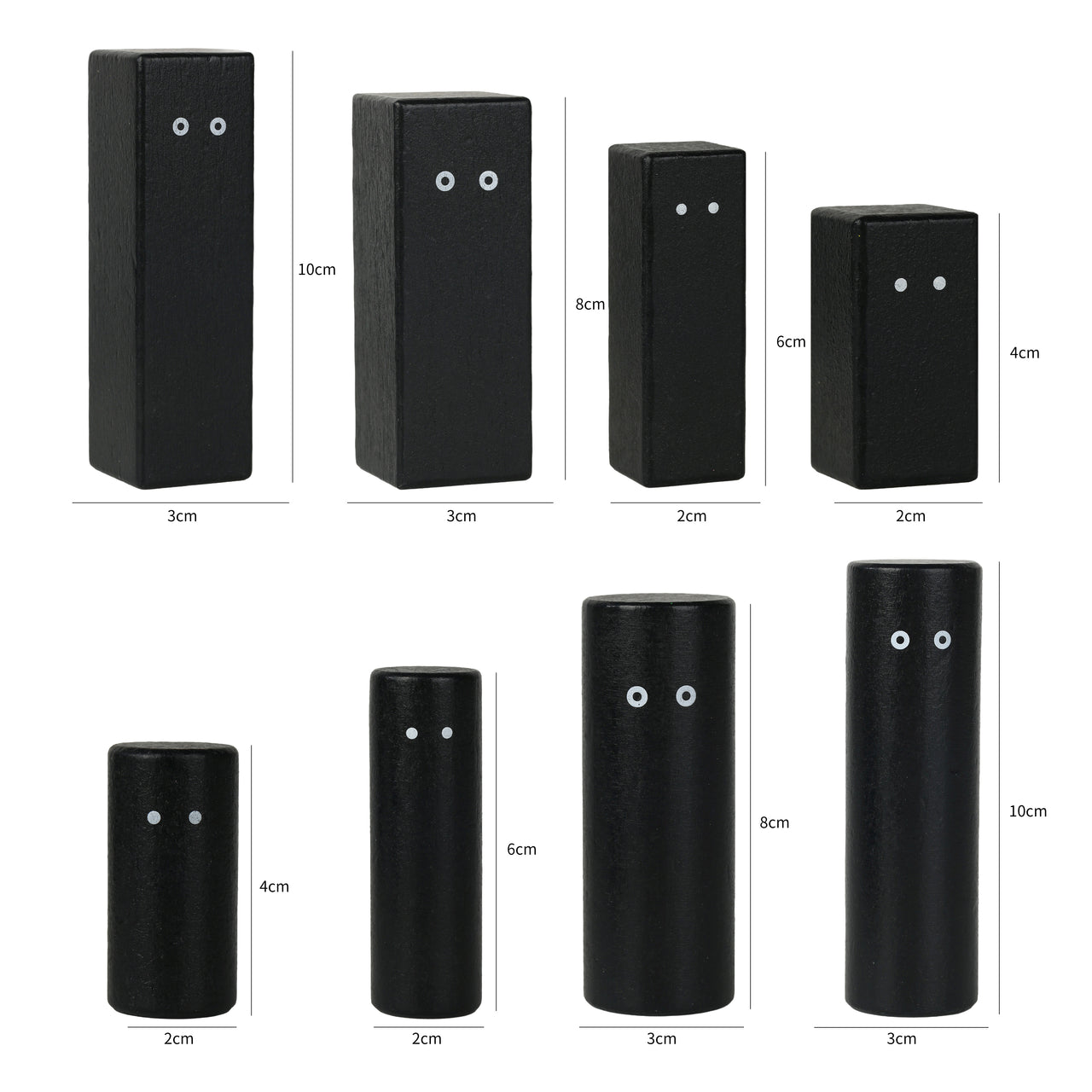 Systembrett Pro Figuren (Schwarz)