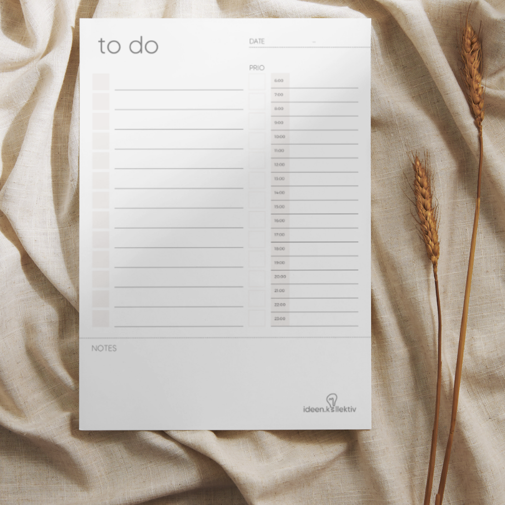 Aufgabenliste - mit Zeitplan (100 Blätter, A5)