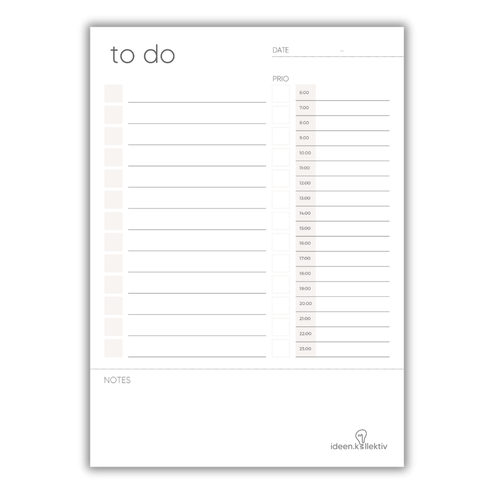 Aufgabenliste - mit Zeitplan (100 Blätter, A5)