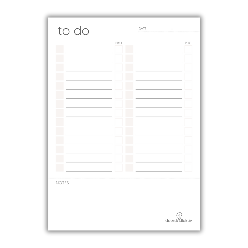Aufgabenliste - ohne Zeitplan (100 Blätter, A5)