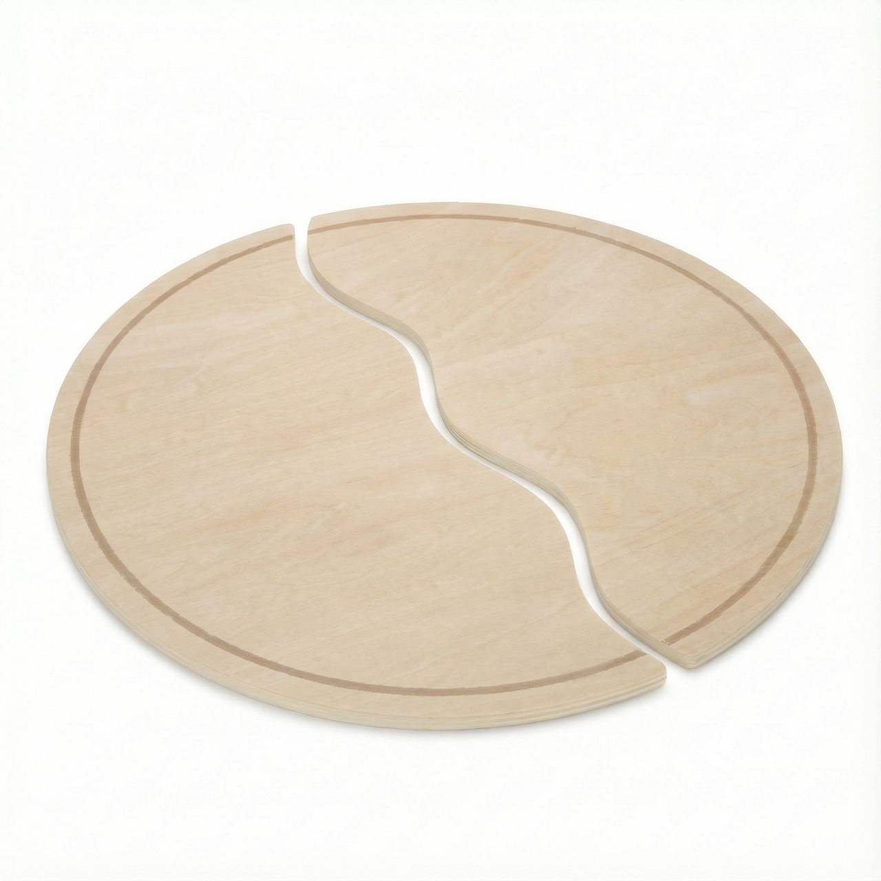 Systembrett Rund (geteilt, ohne Figuren)