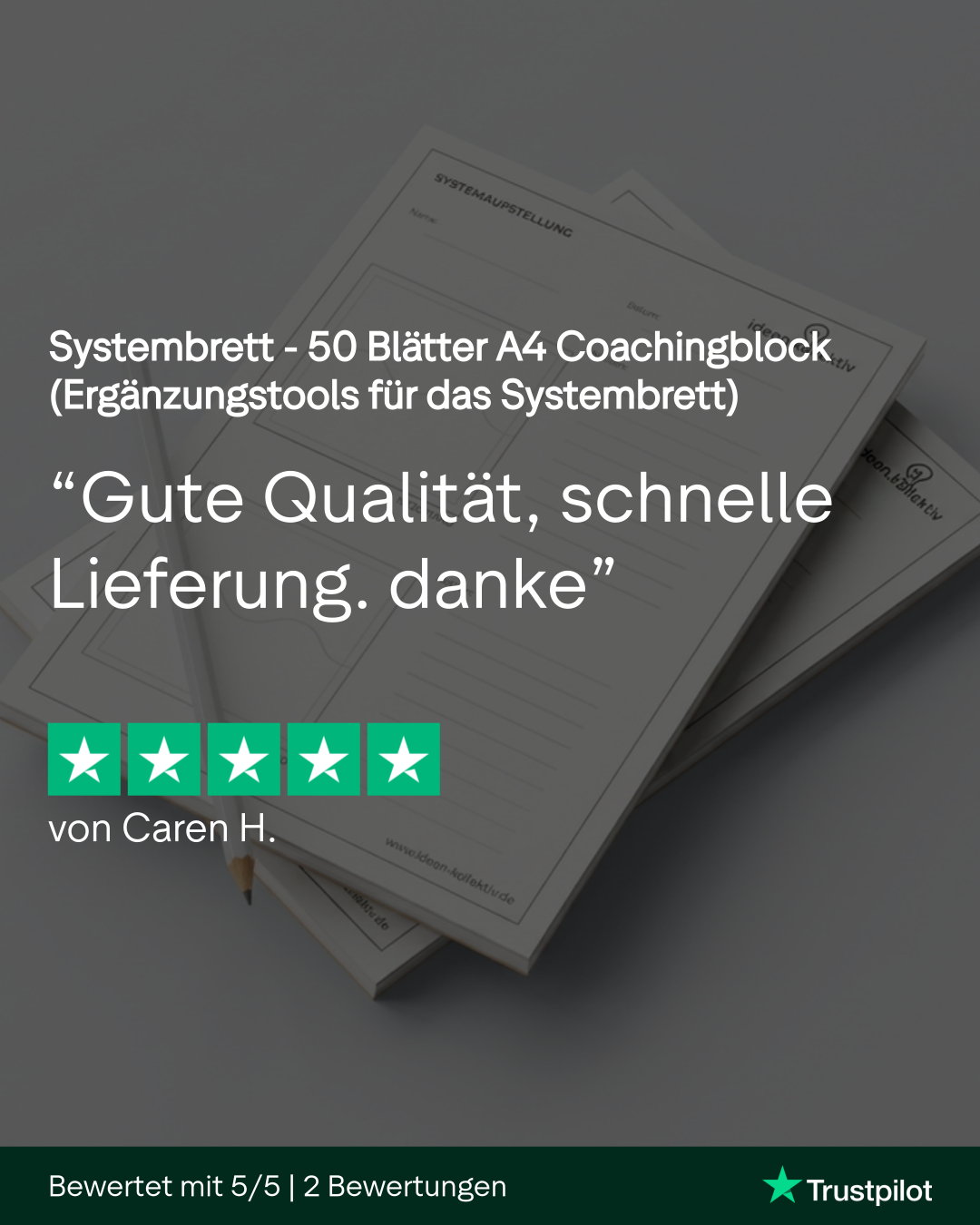 Systembrett – Dokumentationsblock (50 Blätter, A4)