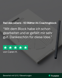 Thumbnail for Rad des Lebens – Coachingblock (50 Blätter, A4)