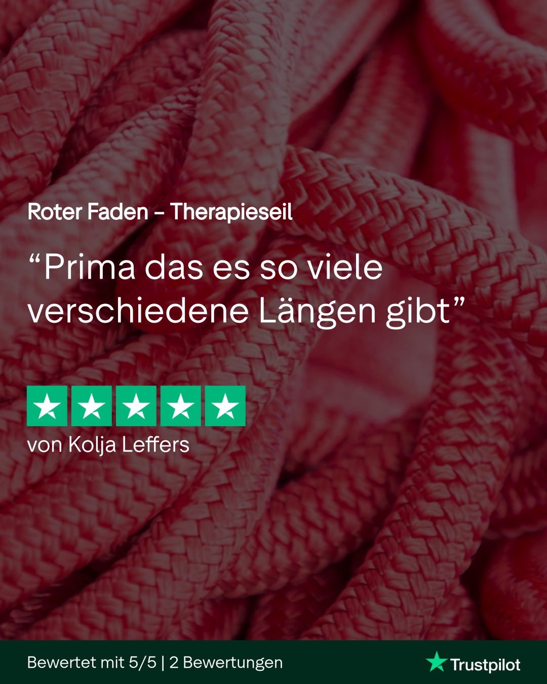 Corda - corda terapeutica - "filo rosso".
