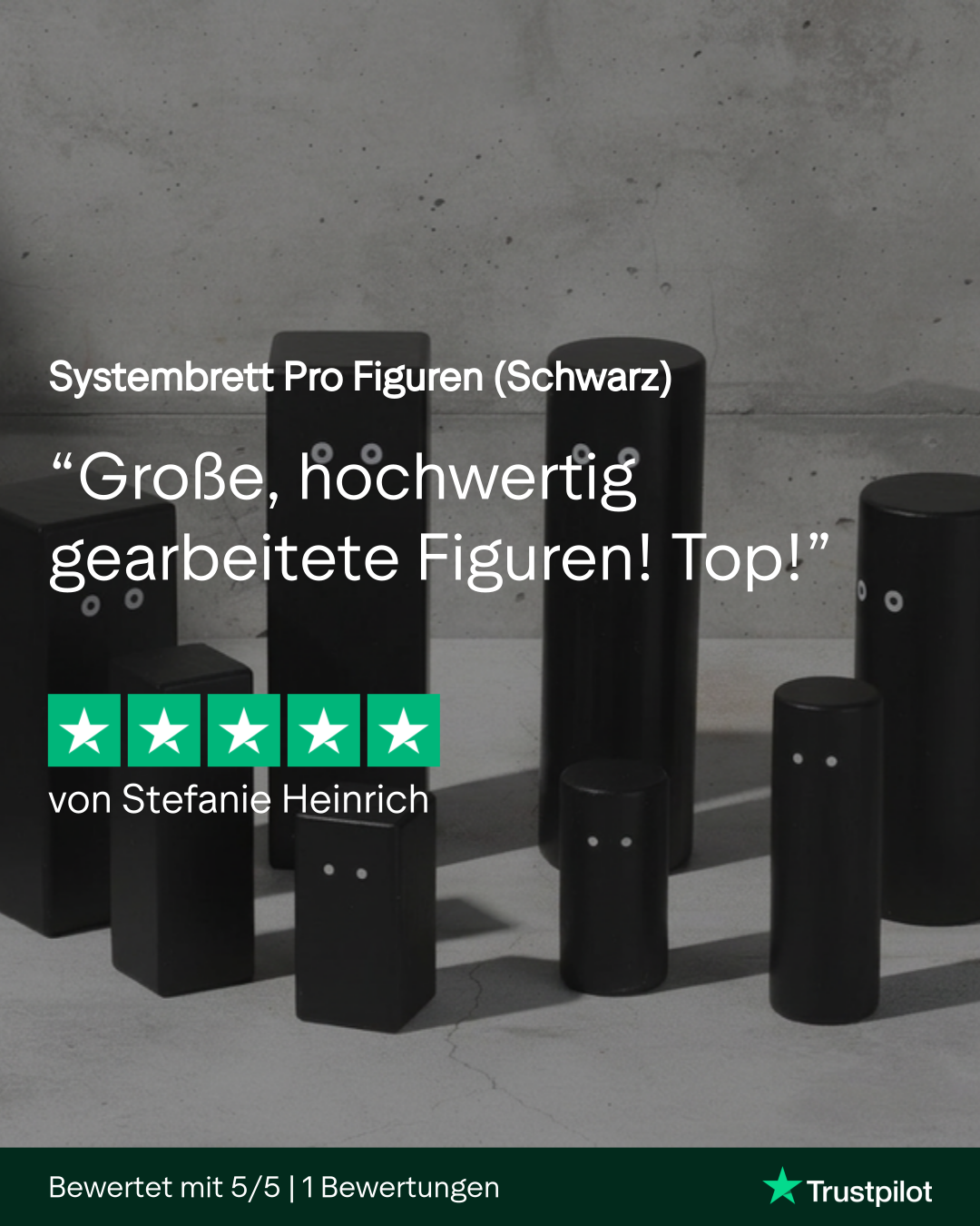 Systembrett Pro Figuren (Schwarz)