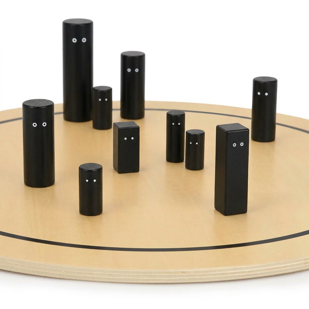 Systembrett Pro Figuren (Schwarz)