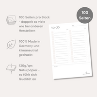 Thumbnail for Aufgabenliste - ohne Zeitplan (100 Blätter, A5)