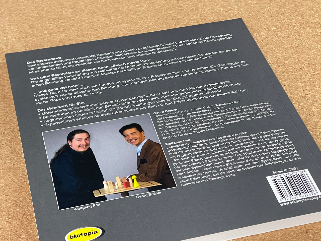 Buch liegt auf dem Tisch: Lösungen mit dem Systembrett - Ein umfassendes Handbuch für Aufstellungen mit dem Systembrett